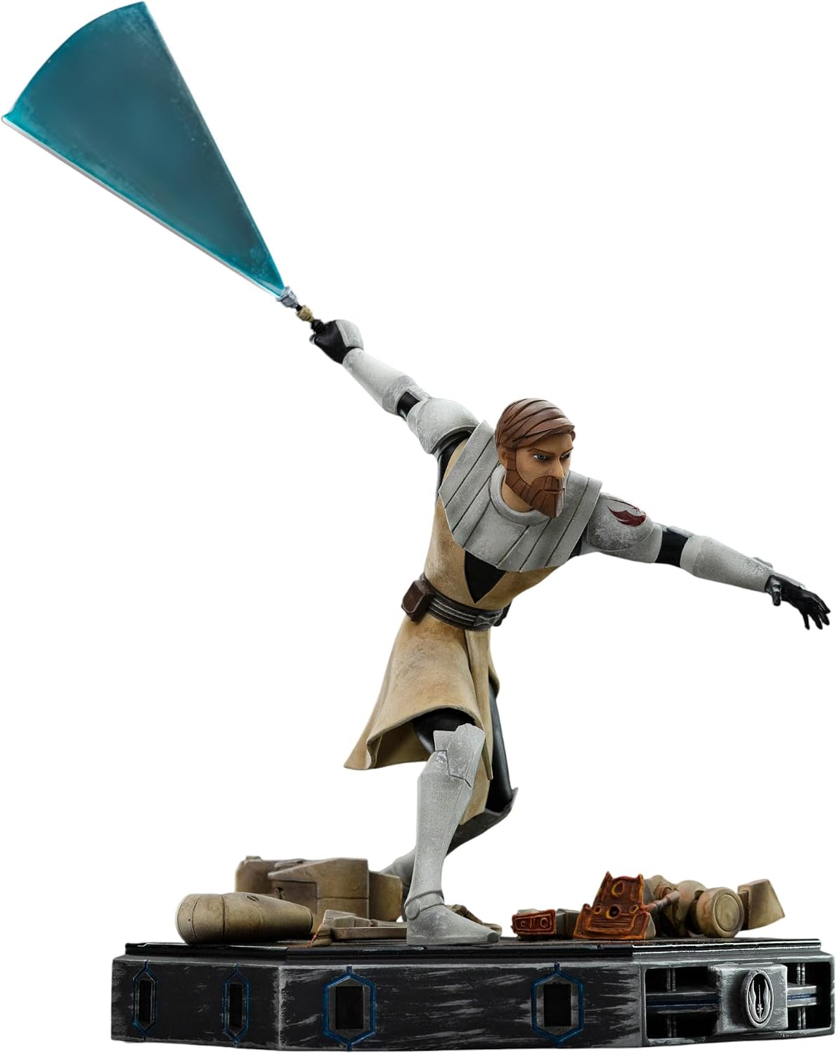 Iron Studios OBI-WAN Statue Kenobi Star Wars: Clone Wars Art Skala 1/10, 26 cm