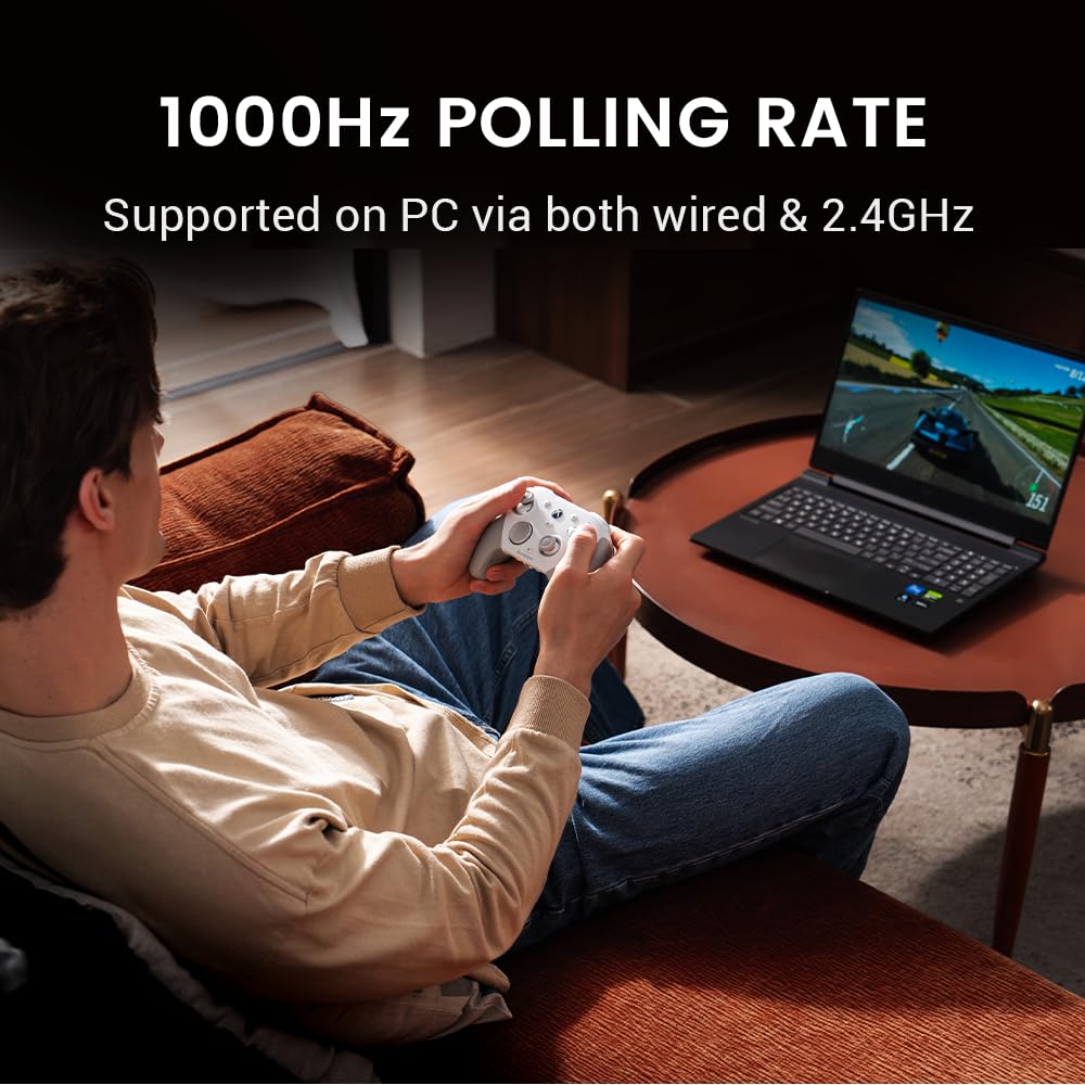 GameSir G7 Pro 1000Hz Controller mit Ladestation für Xbox Series X|S, Xbox One, Windows 10/11 & Android – TMR Joysticks, verstellbare Trigger & 4 programmierbare Tasten – Shadow Ember