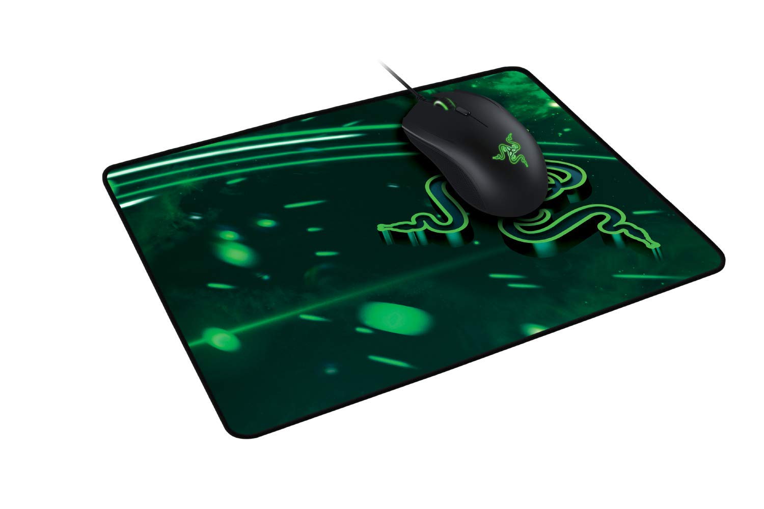 Razer Goliathus Mobile - Extra dünne weiche Gaming Maus-Matte für unterwegs (Kompaktes Mousepad mit reibungsfreier Stoff-Oberfläche, Gesteppter Rand, rutschfest, Abwischbar) Schwarz