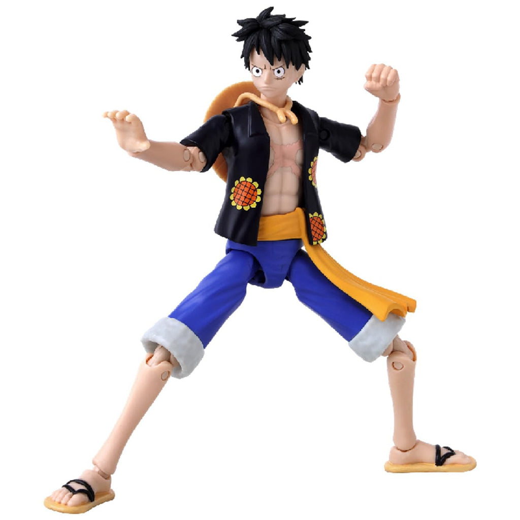 BANDAI – Anime Heroes – One Piece Figur – Lorenor Zorro 17 cm Three Sword Style – Offizielle Lizenz One Piece – Bewegliche Manga Figur Zorro 3 Schwerter – Spielzeug für Kinder ab 4 Jahren – 37052