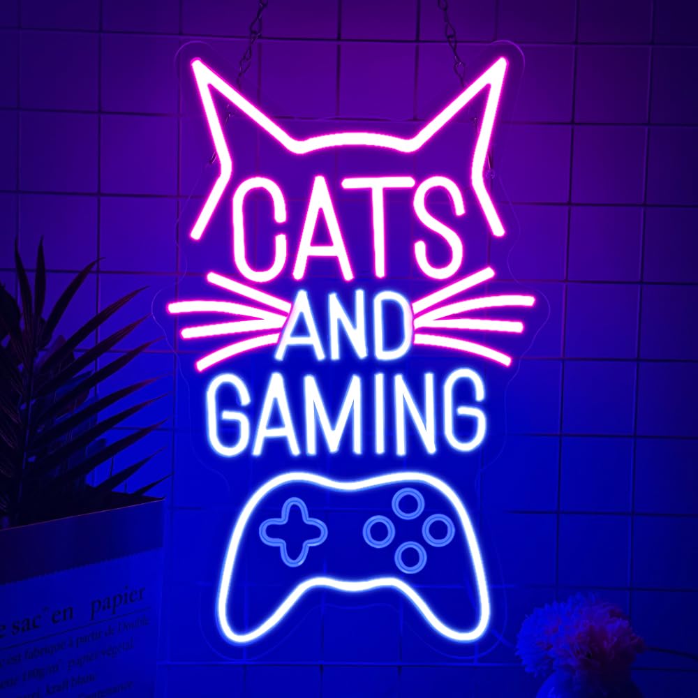 Gaming-Zone Neonschild, Spielplatz für Jugendliche, Neonschild, Dekoration für Spielzimmer, LED, Neon, Spiel, Geschenk für Jungen und Kinder