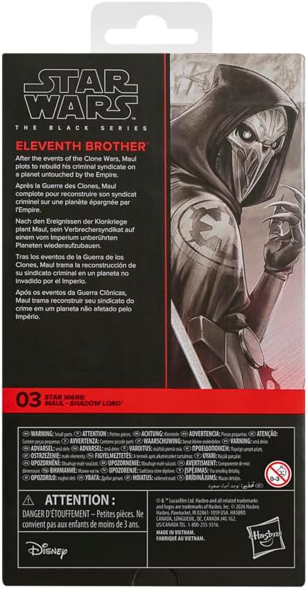 Star Wars The Black Series Eleventh Brother, Maul – Shadow Lord Premium Action-Figur zum Sammeln (15 cm)