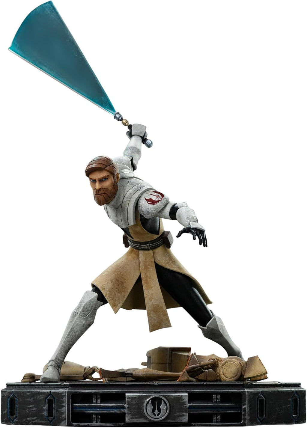 Iron Studios OBI-WAN Statue Kenobi Star Wars: Clone Wars Art Skala 1/10, 26 cm