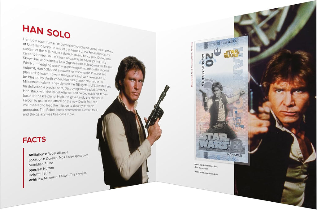 FANTASY CLUB Star Wars Original Han Solo Trilogie | Offizielles Merchandising | Limitierte Auflage mit goldenem Hologramm und UV-Effekten
