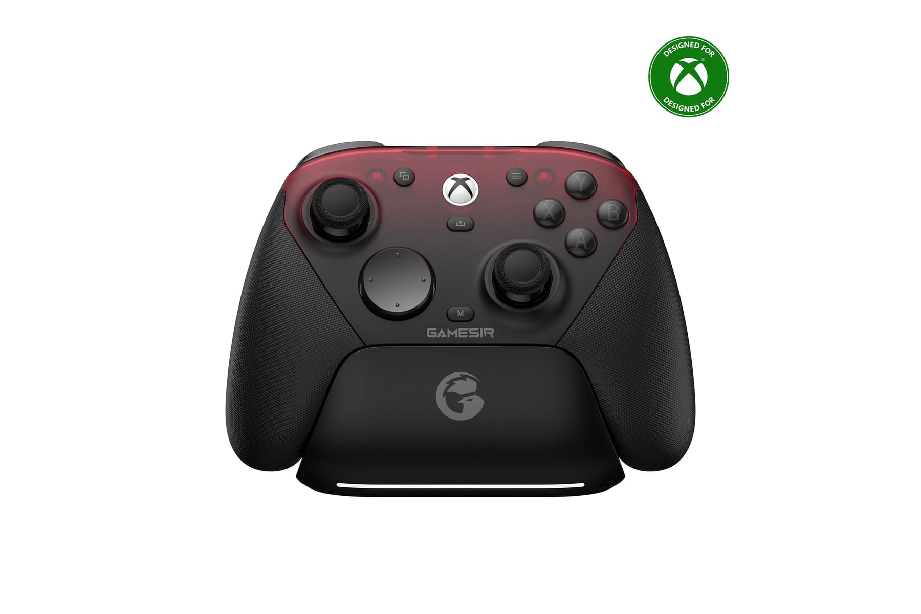 GameSir G7 Pro 1000Hz Controller mit Ladestation für Xbox Series X|S, Xbox One, Windows 10/11 & Android – TMR Joysticks, verstellbare Trigger & 4 programmierbare Tasten – Shadow Ember