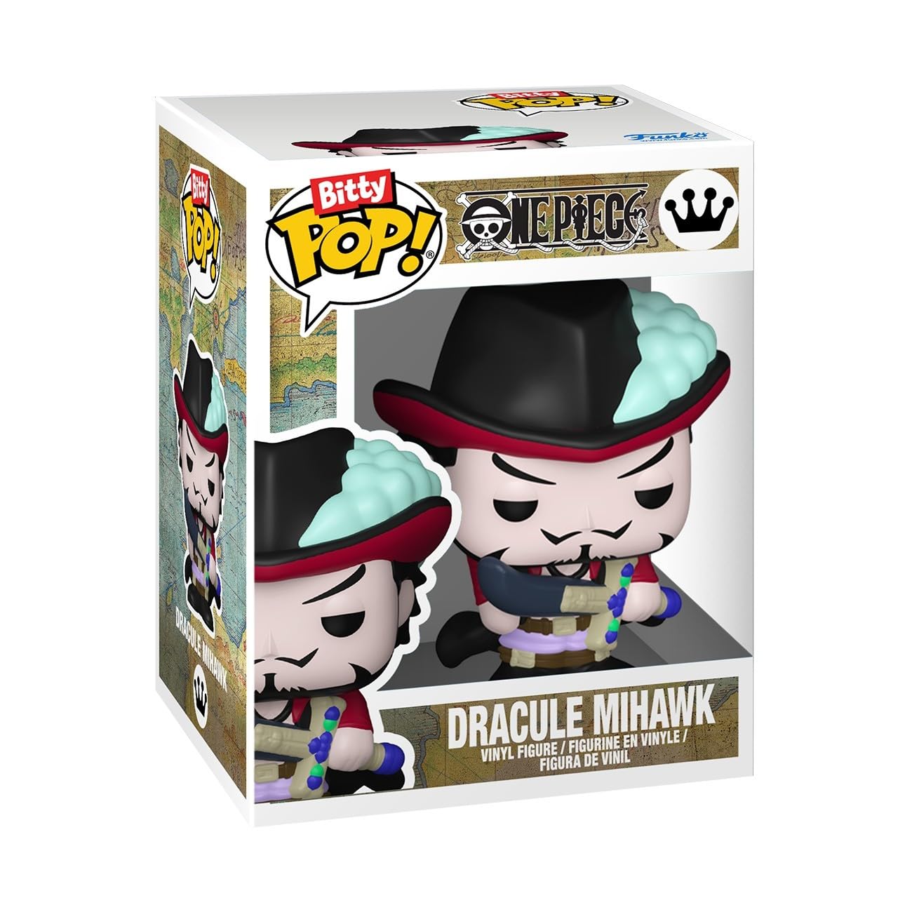 Funko Bitty POP! 4 Pack: One Piece - Usopp, Kaya, Kuro, Mystery Mini Figure - 1 in 6 Chance of Receiving the Rare Chase Variant - Styles May Vary - 0,9 Zoll (2,2 cm) Sammelbar - Geschenkidee | 1 von 6 Chance auf seltene Chase-Variante, Stile können variie