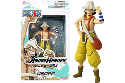 BANDAI – Anime Heroes – One Piece Figur – Lorenor Zorro 17 cm Three Sword Style – Offizielle Lizenz One Piece – Bewegliche Manga Figur Zorro 3 Schwerter – Spielzeug für Kinder ab 4 Jahren – 37052