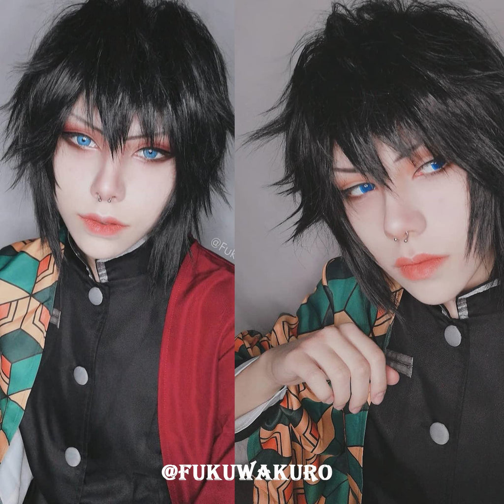 Fiamll Tanjirou Zenitsu Giyuu Cosplay Kostüm für Japanischer Anime Kimono demon cosplay Outfit Halloween Kostüm