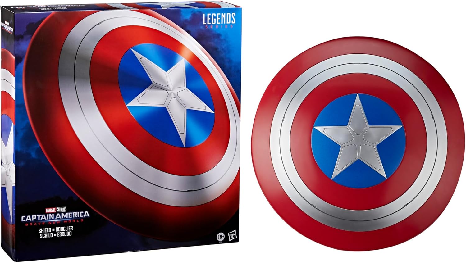 Marvel Legends Series Captain America Shield, Adult Roleplay Item