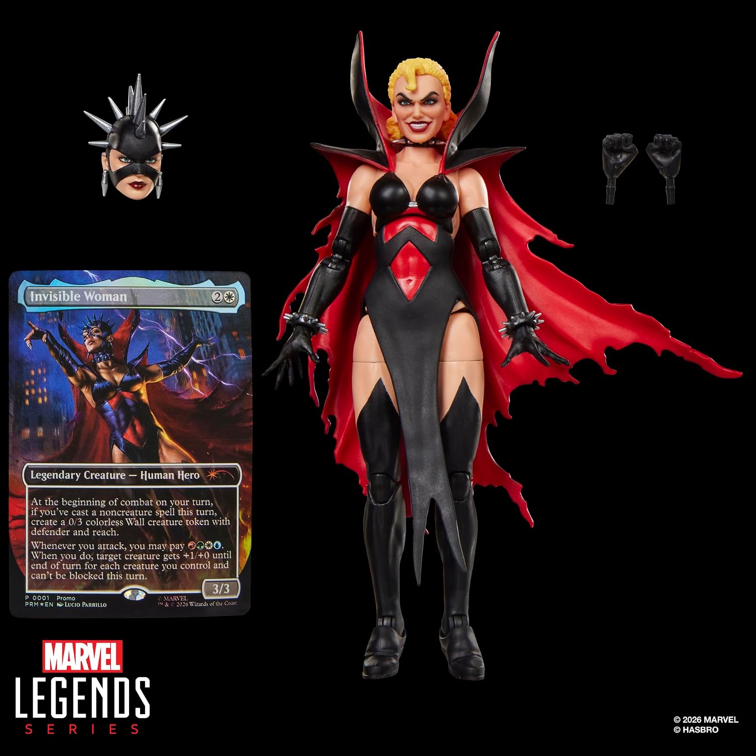 Marvel Legends Series Marvel Super Heroes Magic: The Gathering Malice (Sue Storm), Fantastic Four Action-Figur (15 cm) Plus Exklusive Foil-Sammelkarte für das Trading Card Spiel