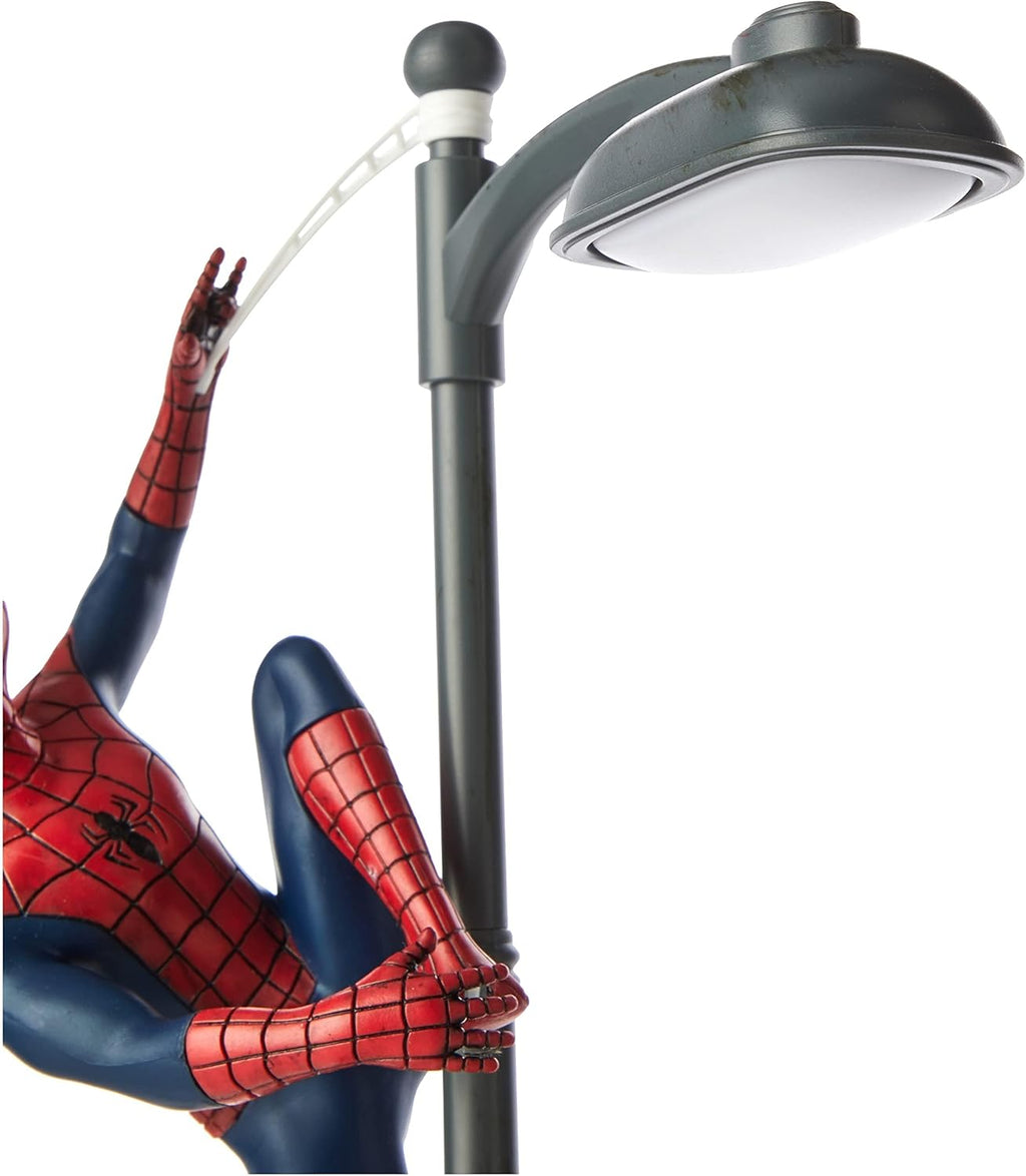 Spider-Man Tischlampe - Offiziell lizenziertes Disney-Tischlicht, Marvel-Strassenbeleuchtung Spider-Man-Spotlight, Geschenk für Multiverse-Fans