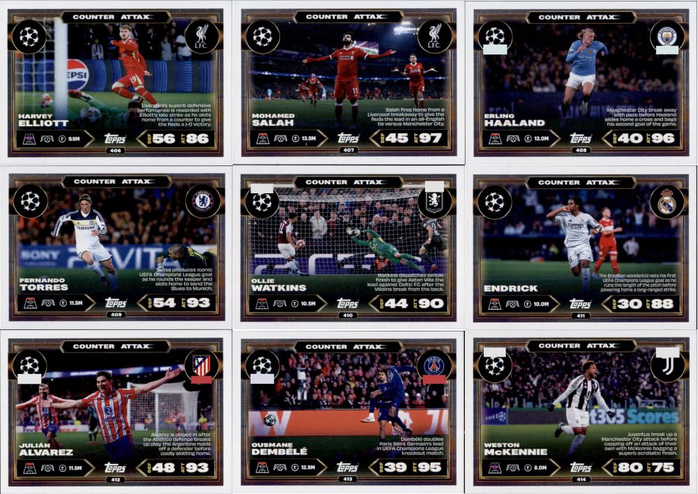 Bundle mit Topps Match Attax Champions League 2025/26 Trading Cards + Exklusive Collect-it Hüllen (Alle 4 Ball Master Karten)