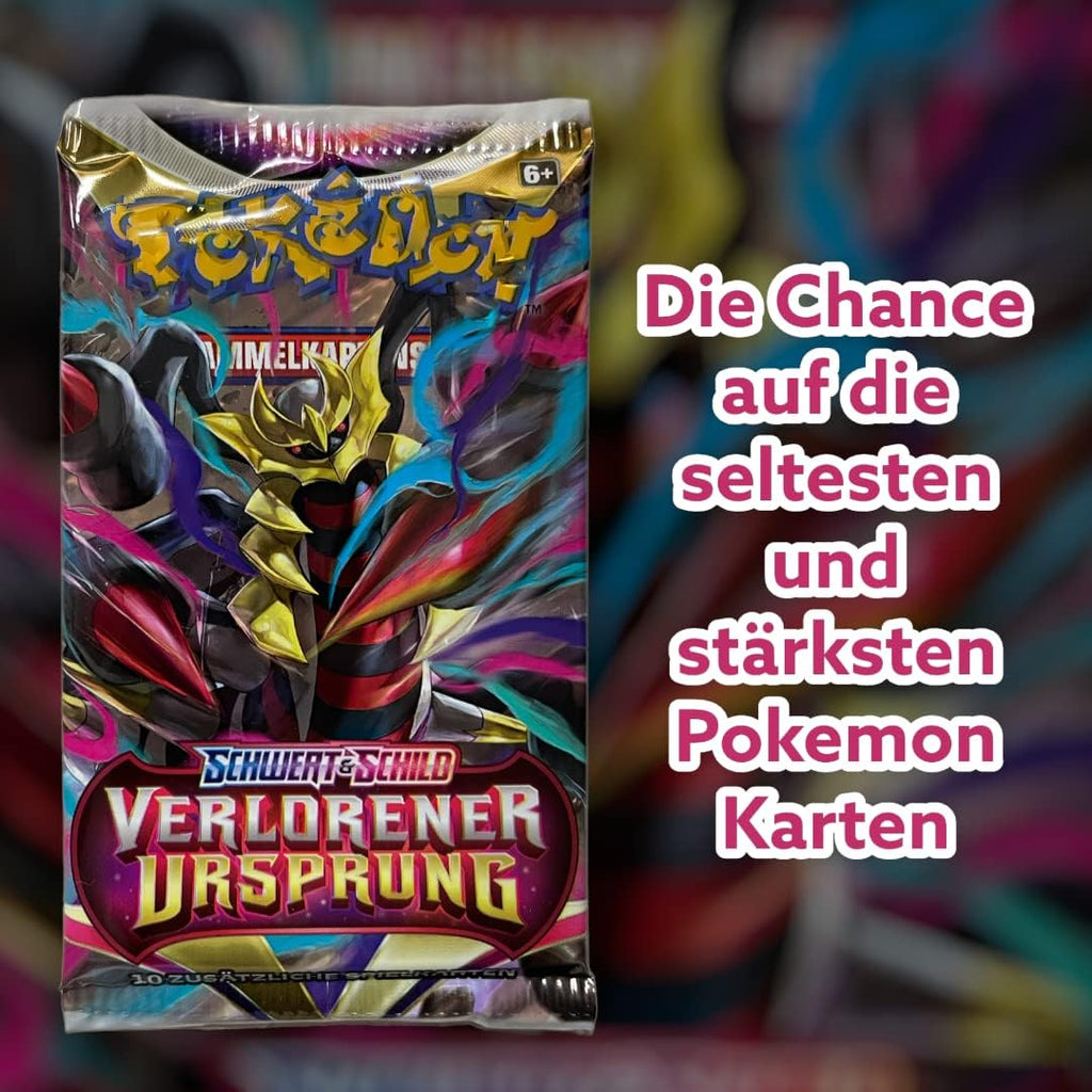 Heartforcards Shipping Protection compatible with Booster Packs + 3 PKM German Packs Original Mystery Trading Cards
