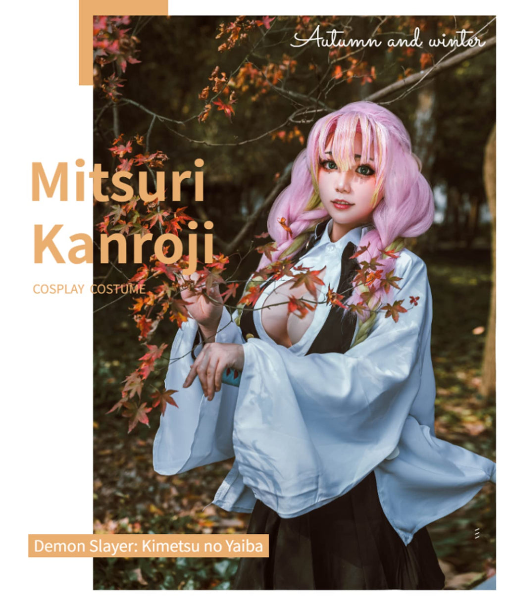 Fiamll Tanjirou Zenitsu Giyuu Cosplay Kostüm für Japanischer Anime Kimono demon cosplay Outfit Halloween Kostüm