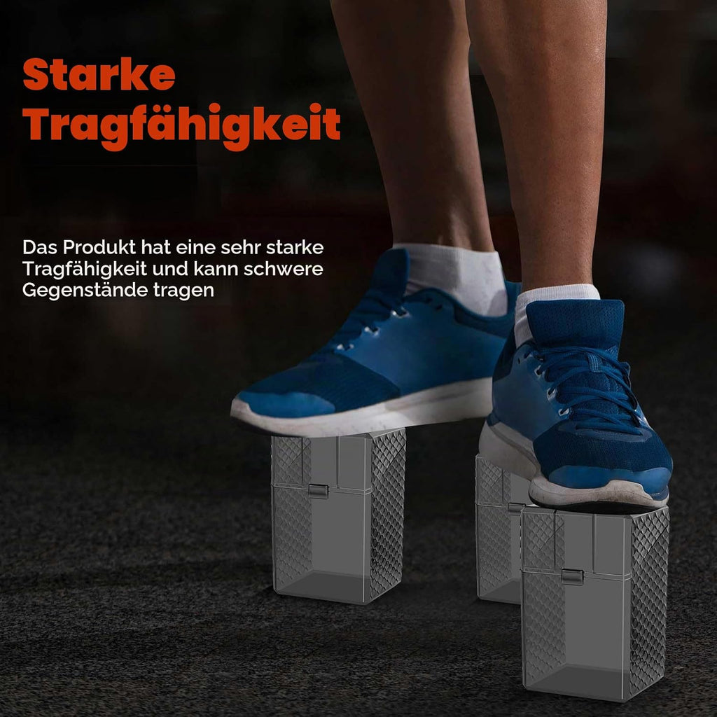 Risou 2Stück Aufbewahrungsboxen für bewertete Karten für PSA, CSG und BGS Sport-Sammelkarten, jede Box bietet Platz für 12 Karten. (Schwarz, 2 Stück)