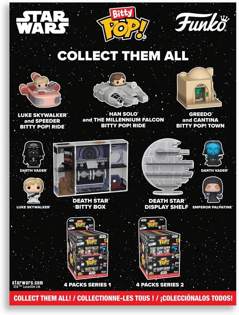Funko Bitty POP! Countdown Calendar: Star Wars - Adventskalender - 24 Tage voller Überraschungen - Sammelbar Vinyl Mini Figures - Mystery-Box - Geschenkidee - Weihnachts-Countdown