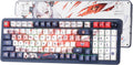 Redragon K686 PRO SE Anime Gasket Gaming Tastatur RGB 3 Modus 98 Tasten | Hot Swap Sockel Drehknopfsteuerung Geräuschdämpfende Pads Custom Hi Fi Linear
