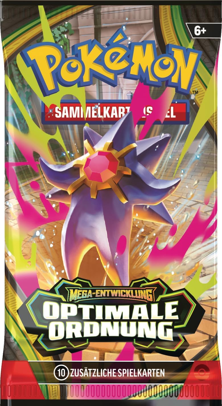 Pokémon-Sammelkartenspiel: Boosterbundle Mega-Entwicklung – Optimale Ordnung (6 Boosterpacks)