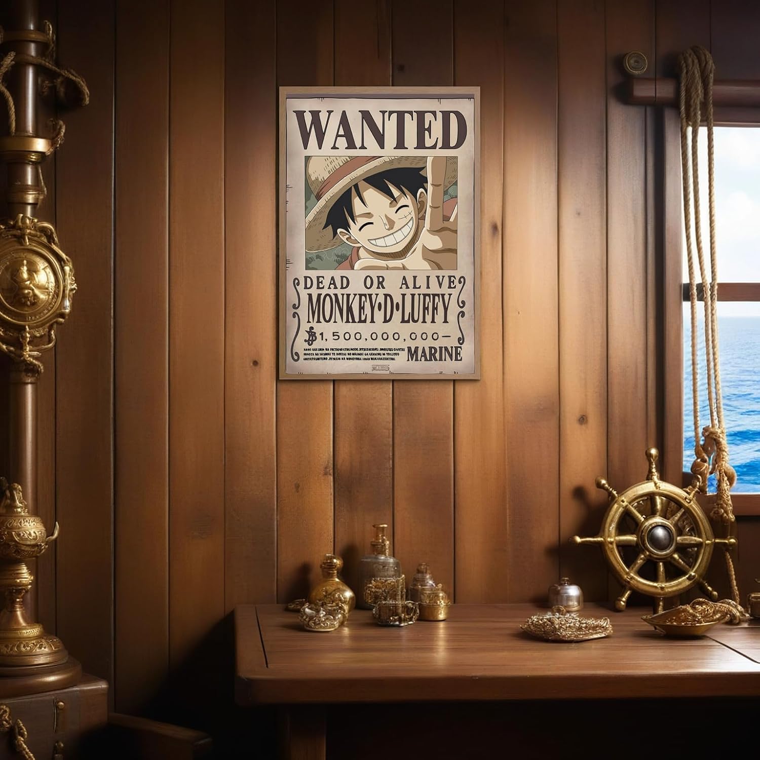 ABYSTYLE - One Piece - Poster - Wanted Luffy New 2 (91,5 x 61 cm)