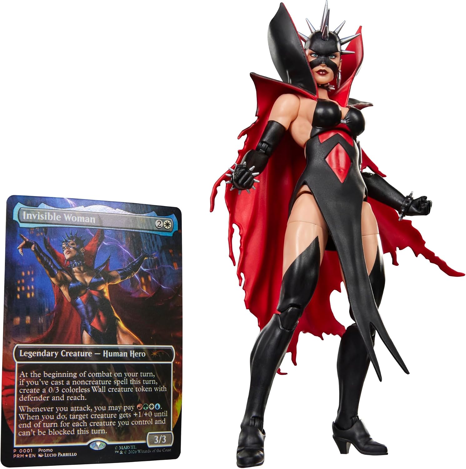 Marvel Legends Series Marvel Super Heroes Magic: The Gathering Malice (Sue Storm), Fantastic Four Action-Figur (15 cm) Plus Exklusive Foil-Sammelkarte für das Trading Card Spiel