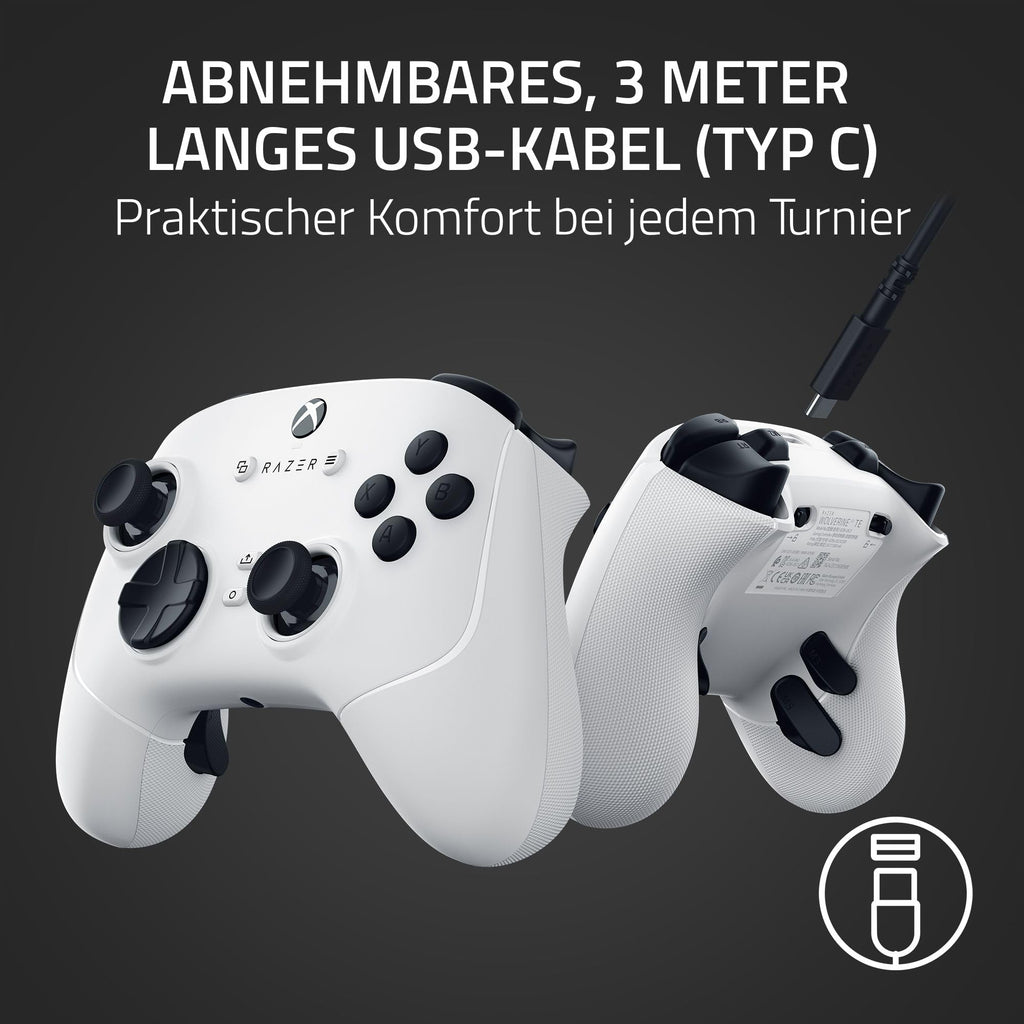 Razer Wolverine V3 Pro - Kabelloser Esports Controller für Xbox & PC (HyperSpeed Wireless, Mecha Tactile Action Buttons, Anti-Drift Hall Effect Analog Sticks, haptische Vibrationen) Schwarz