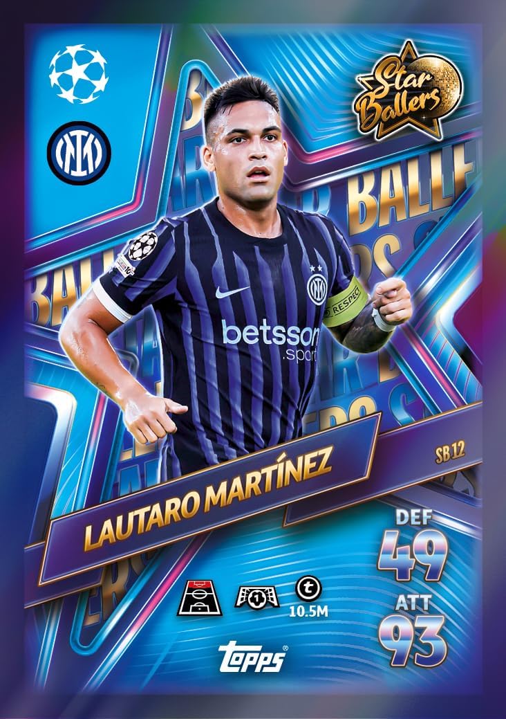 Topps UCC Match Attax 2025/26 - Update Eco Pack #2 - Star Ballers - enthält 41 Cards, darunter 16 Exklusive Star-Baller-Cards und eine Supreme Talent LE