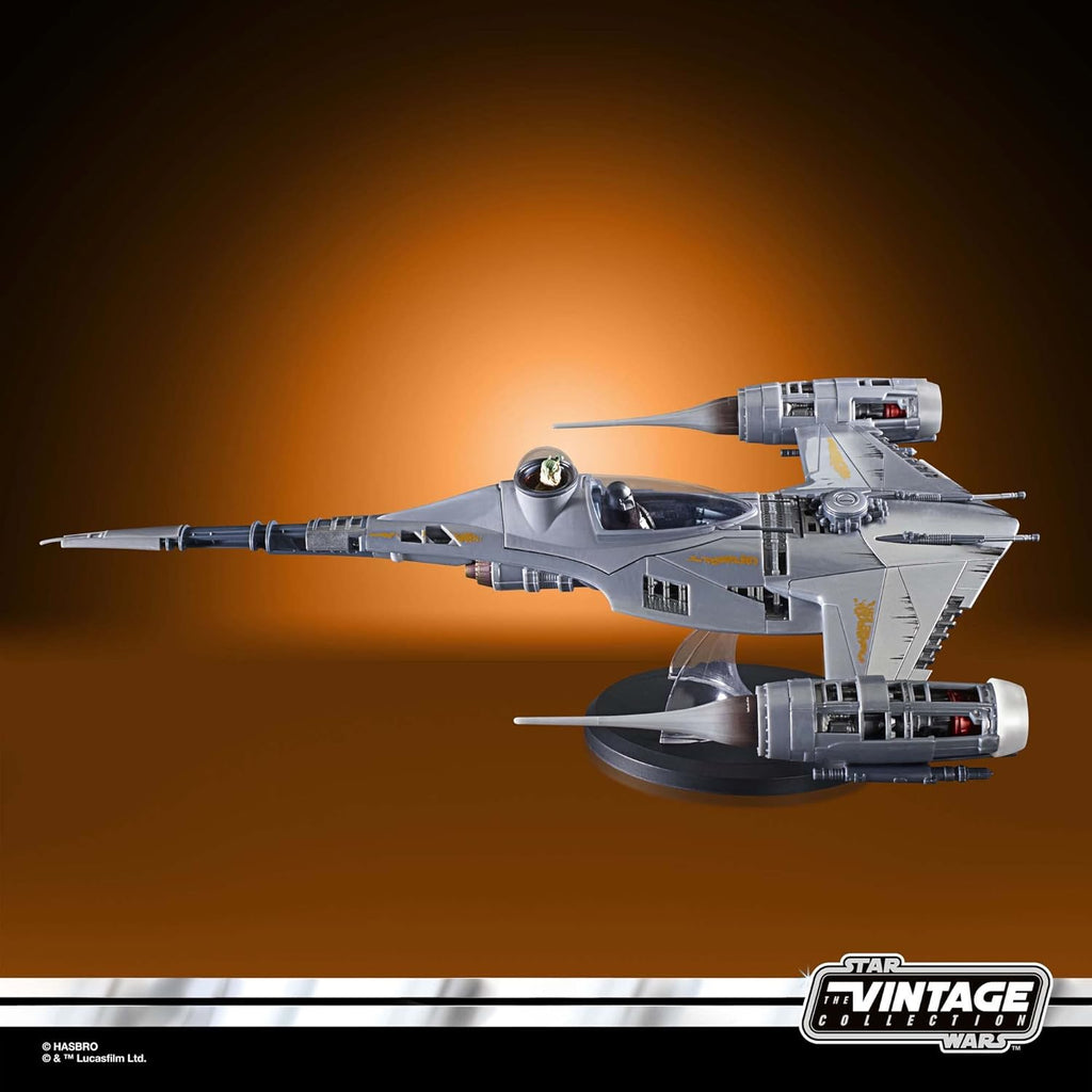 Hasbro Star Wars The Vintage Collection Mandalorian's N-1 Starfighter, Action-Figur (9,5 cm) und Fahrzeug zu The Mandalorian