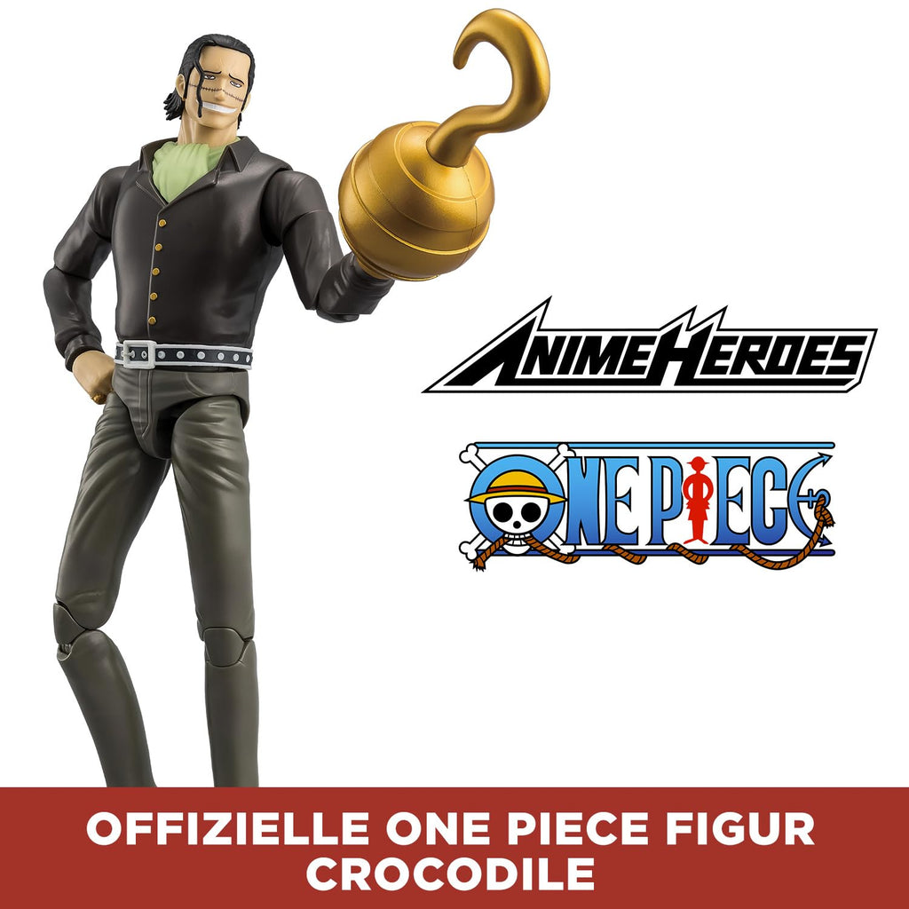 BANDAI – Anime Heroes – One Piece Figur – Lorenor Zorro 17 cm Three Sword Style – Offizielle Lizenz One Piece – Bewegliche Manga Figur Zorro 3 Schwerter – Spielzeug für Kinder ab 4 Jahren – 37052