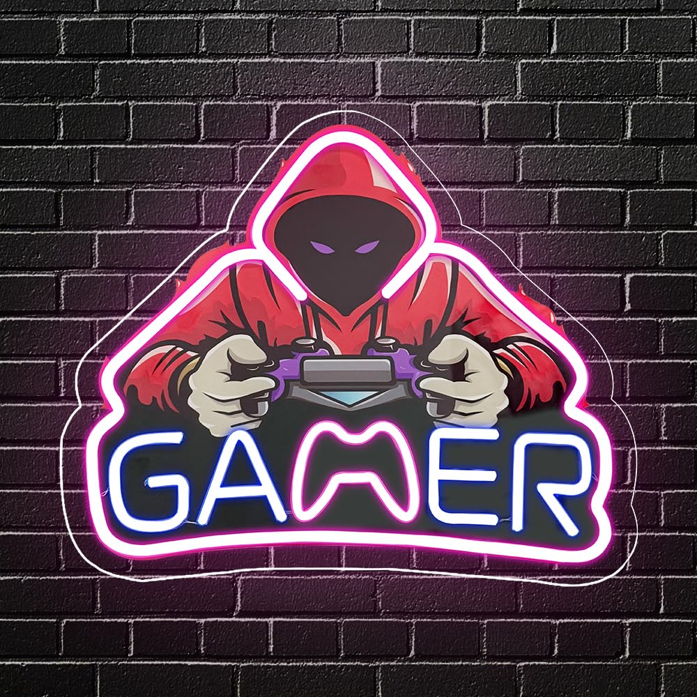 Gaming-Zone Neonschild, Spielplatz für Jugendliche, Neonschild, Dekoration für Spielzimmer, LED, Neon, Spiel, Geschenk für Jungen und Kinder
