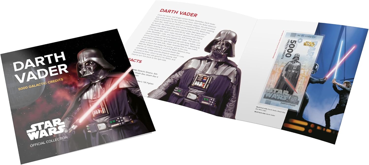 FANTASY CLUB Star Wars Original Darth Vader Trilogie | Offizielles Merchandising | Limitierte Auflage mit goldenem Hologramm und UV-Effekten