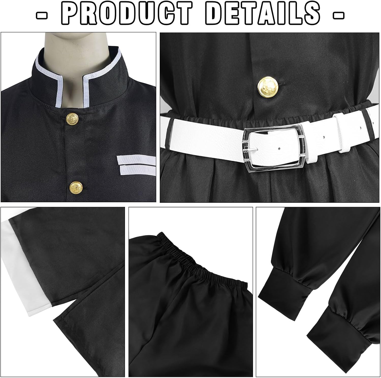 Bocguy Anime Cosplay, Giyuu/Shinobu/Mitsuri/Muichirou/Tanjiro/Nezuko/Zenitsu Anime Kostüm Erwachsene, Animecharakter Kimono Uniform für Karneval Halloween Cosplayparty AnimeConventions