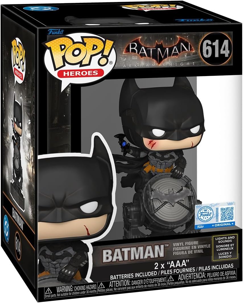 🦇 Funko POP! Premium SFX DC Heroes – Batman (Arkham Knight) with Light & Sound