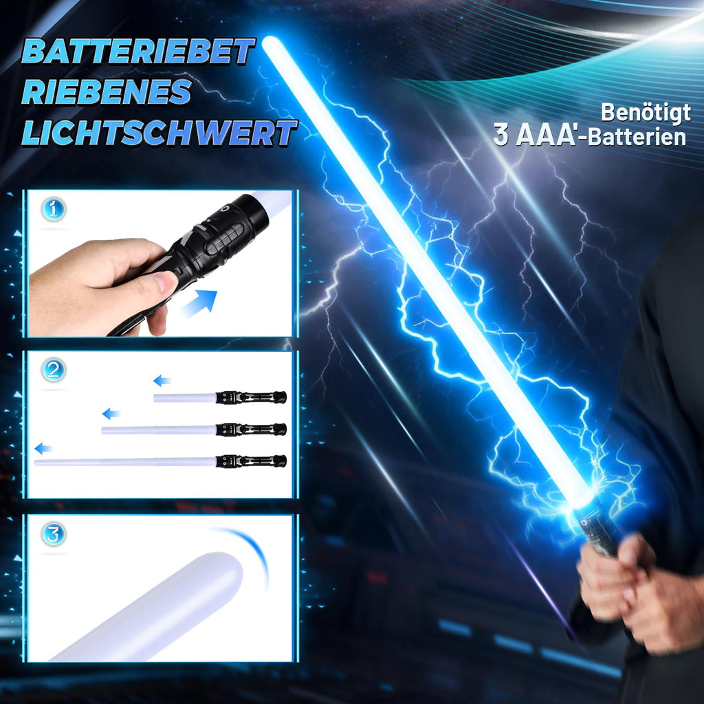 jedi-Kostüm Herren, jedi-Robe Herren Set jedis-Outfit Erwachsene jedis-Kleidung Erwachsene mit Blau Lightsaber, Kapuzenumhang und Mittelalter Tunika für Halloween, Karneval