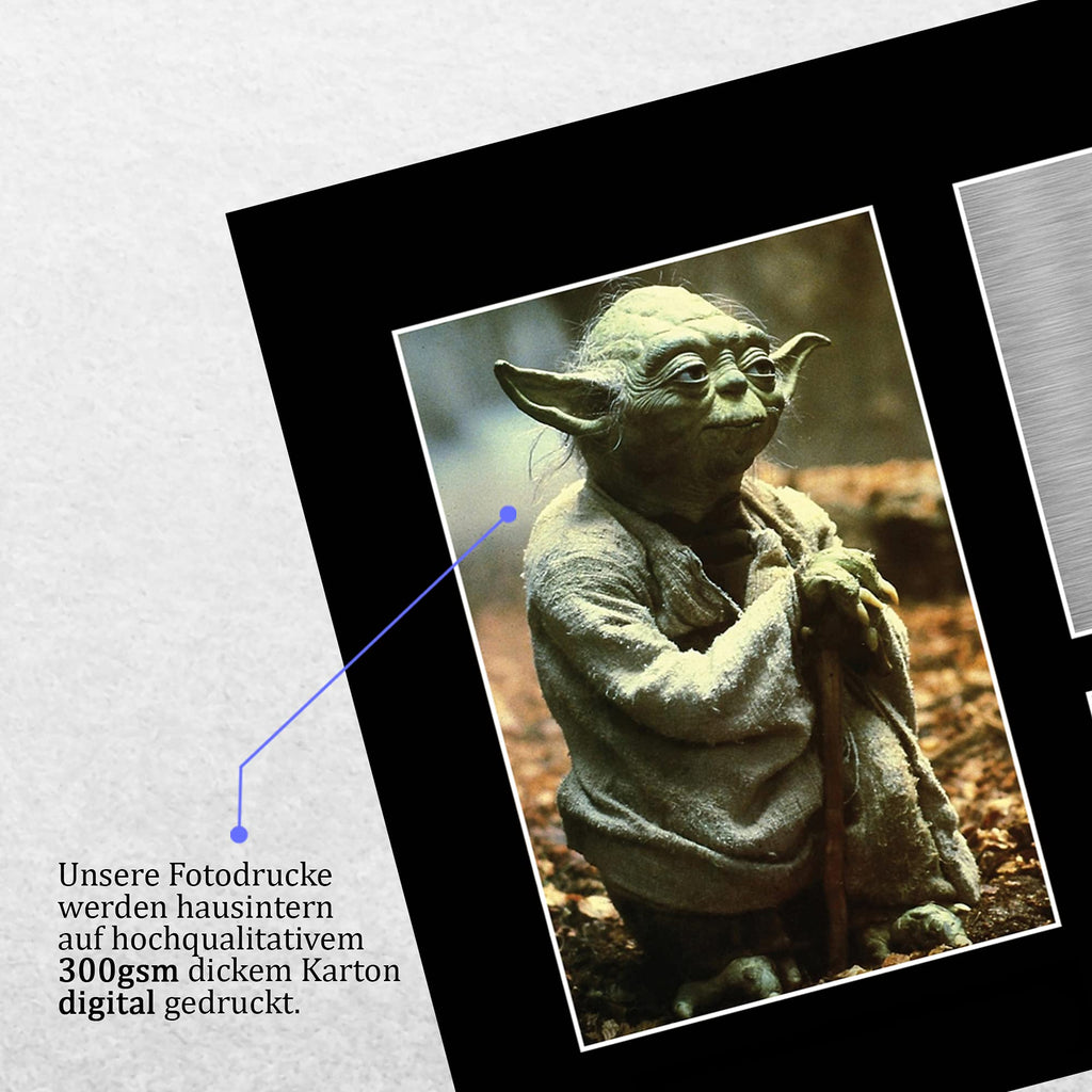 HWC Trading Frank Oz A4 Gerahmte Signiert Gedruckt Autogramme Bild Druck-Fotoanzeige Geschenk Für Star Wars Yoda Filmfans