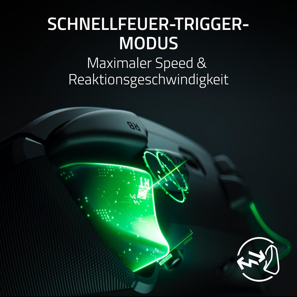 Razer Wolverine V3 Pro - Kabelloser Esports Controller für Xbox & PC (HyperSpeed Wireless, Mecha Tactile Action Buttons, Anti-Drift Hall Effect Analog Sticks, haptische Vibrationen) Schwarz