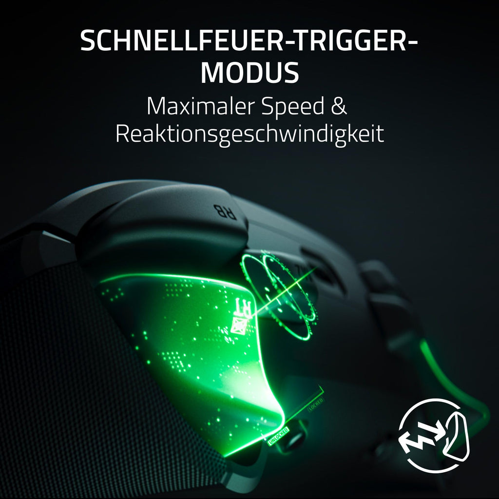 Razer Wolverine V3 Pro - Kabelloser Esports Controller für Xbox & PC (HyperSpeed Wireless, Mecha Tactile Action Buttons, Anti-Drift Hall Effect Analog Sticks, haptische Vibrationen) Schwarz