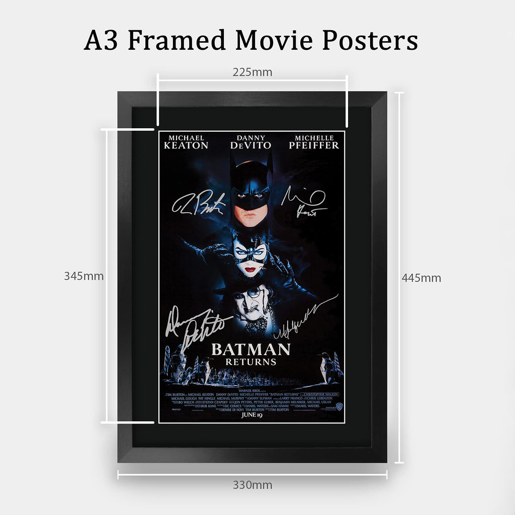 HWC Trading A3 FR The Batman Movie Poster Collection The Cast Signed Gift Printed Autograph Film Gifts Print Photo Picture Display