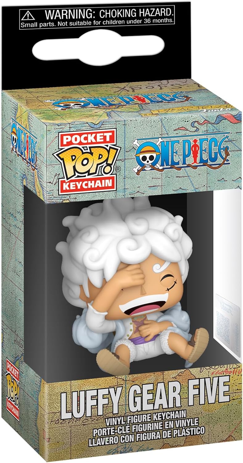 Funko Pop! Keychain: One Piece - Monkey D. Luffy Gear 5- Neuartiger Schlüsselanhänger - Vinyl-Minifigur Zum Sammeln - Strumpffüller - Geschenkidee - Offizielle Handelswaren - Anime Fans