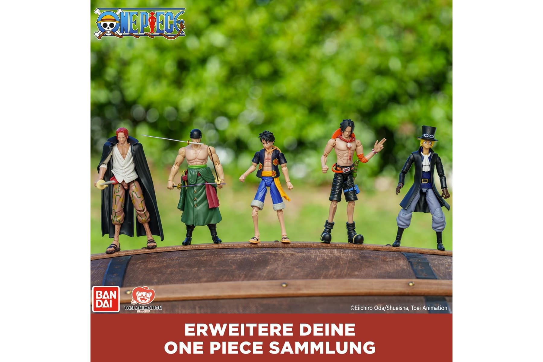 BANDAI – Anime Heroes – One Piece Figur – Lorenor Zorro 17 cm Three Sword Style – Offizielle Lizenz One Piece – Bewegliche Manga Figur Zorro 3 Schwerter – Spielzeug für Kinder ab 4 Jahren – 37052