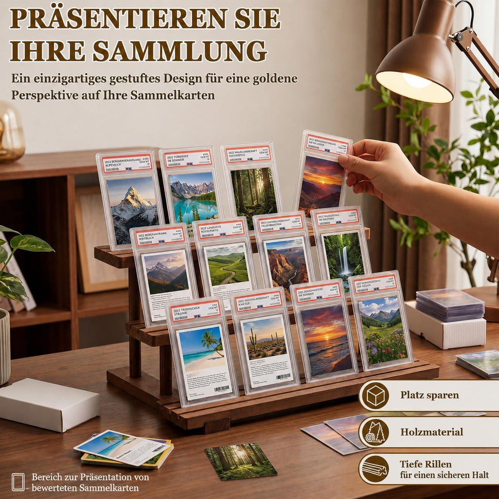 Kartenständer für Sammelkarten, 3-stöckiger Karten Display