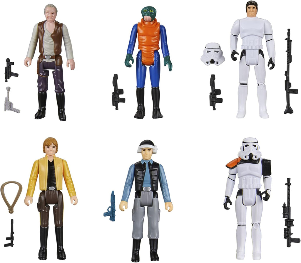 Hasbro Star Wars Retro-Kollektion Star Wars: Eine Neue Hoffnung Multipack, Action-Figuren 6er-Pack, 9,5 cm