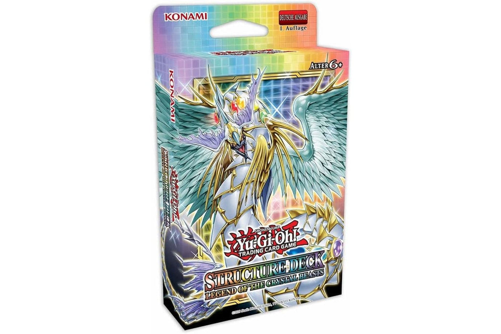 YuGiOh Structure Deck Legend of the Crystal Beasts | DEUTSCH | Yu-Gi-Oh! Karten NEU GÜNSTIG | + Arkero-G 50 Small Soft Sleeves japanische Kartenhüllen