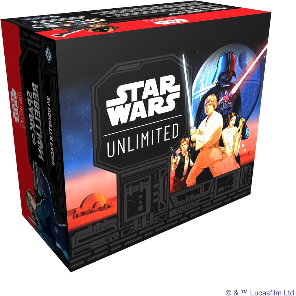 Star Wars: Unlimited TCG Spark of Rebellion Booster Display (24 Booster Packs) - Trading Card Game, Alter 12+, 2 Spieler, 20 Minuten, von Fantasy Flight Games, Englisch