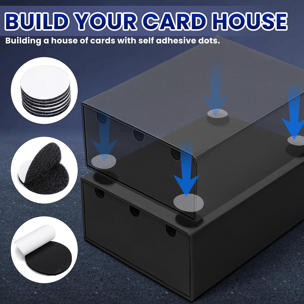 AOBOPLE Karten Box für 12000+ Trading Card,Sammelkarten-Aufbewahrungsbox mit 48 Kartenteiler,Etiketten Klebeband und Schubladen,Sammelkarten Box Trading Card Box für TCG,MTG,PTCG,Sports Karten