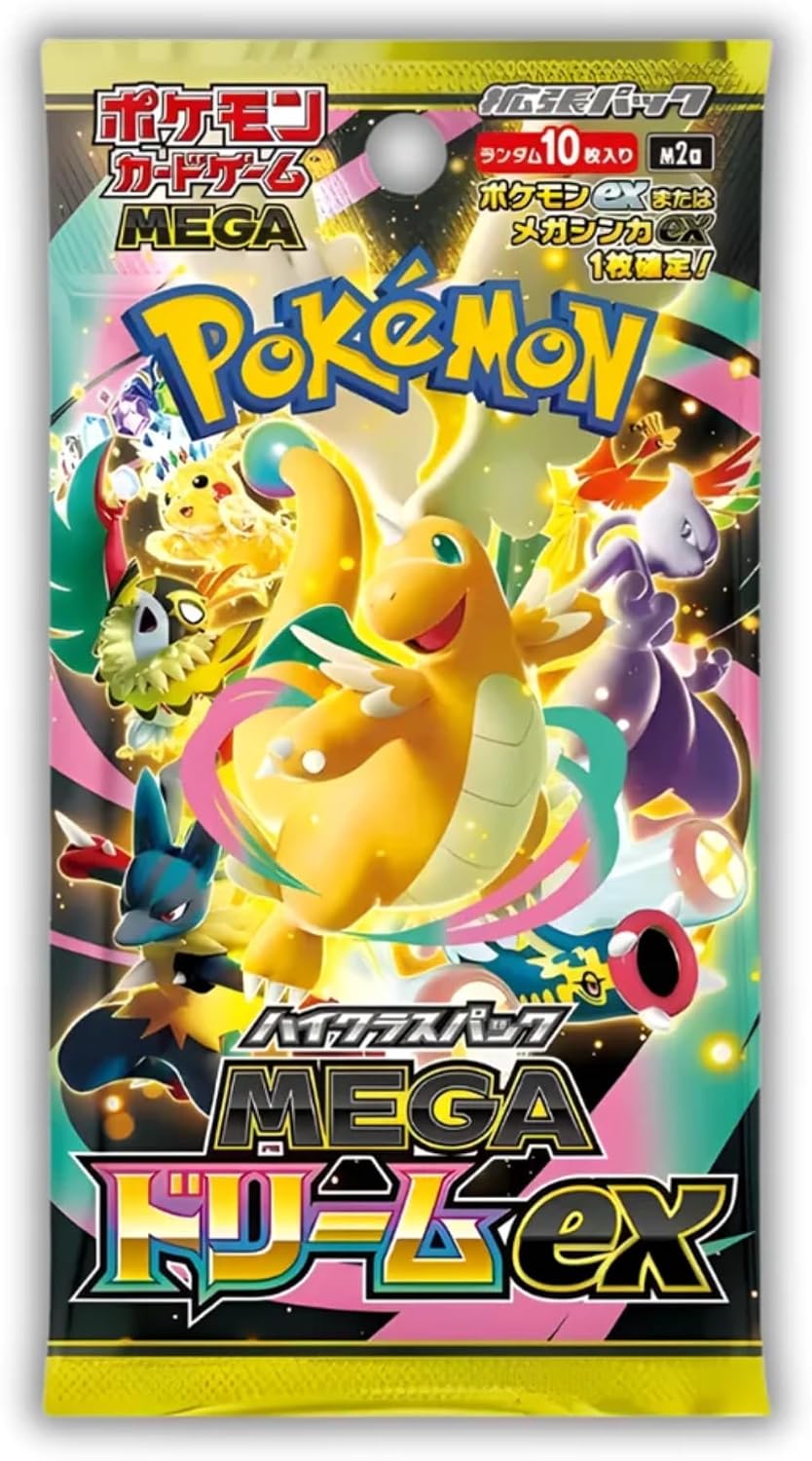 Pokémon Mega Dream EX High-Class Display M3 (JPN) – 10 Booster Packs – Japanische Original-Edition – Mega-Pokémon EX & seltene Karten – Neu & OVP – High-Class Booster Display