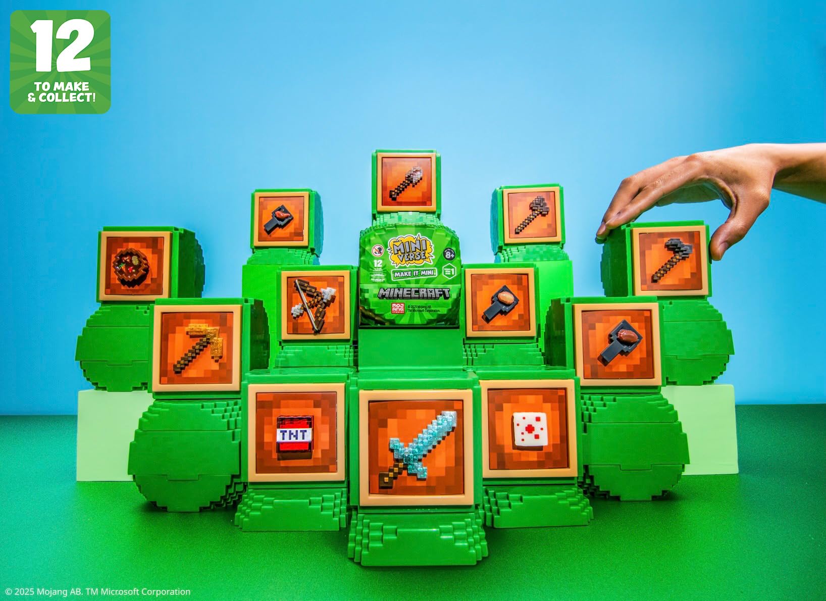 MGA's Miniverse Make It Mini Minecraft – Minecraft Mini-Sammlerstücke, Geheimnisvolle Blindverpackung, Harz-Bastelspiel, 12 Sammlerstücke, Nicht Essbar – Für Sammler, ab 8 Jahren