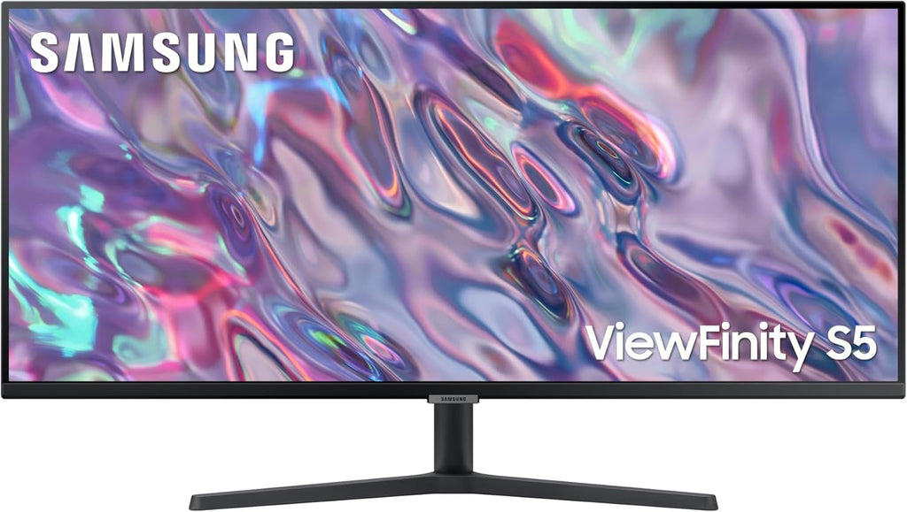 Samsung ViewFinity S50C Monitor S34C500GAU, 34 Zoll, VA-Panel, Ultra WQHD Auflösung, Eco Saving Plus, AMD Freesync, HDR10, 5 ms Reaktionszeit, Bildwiederholrate 100 Hz, Schwarz