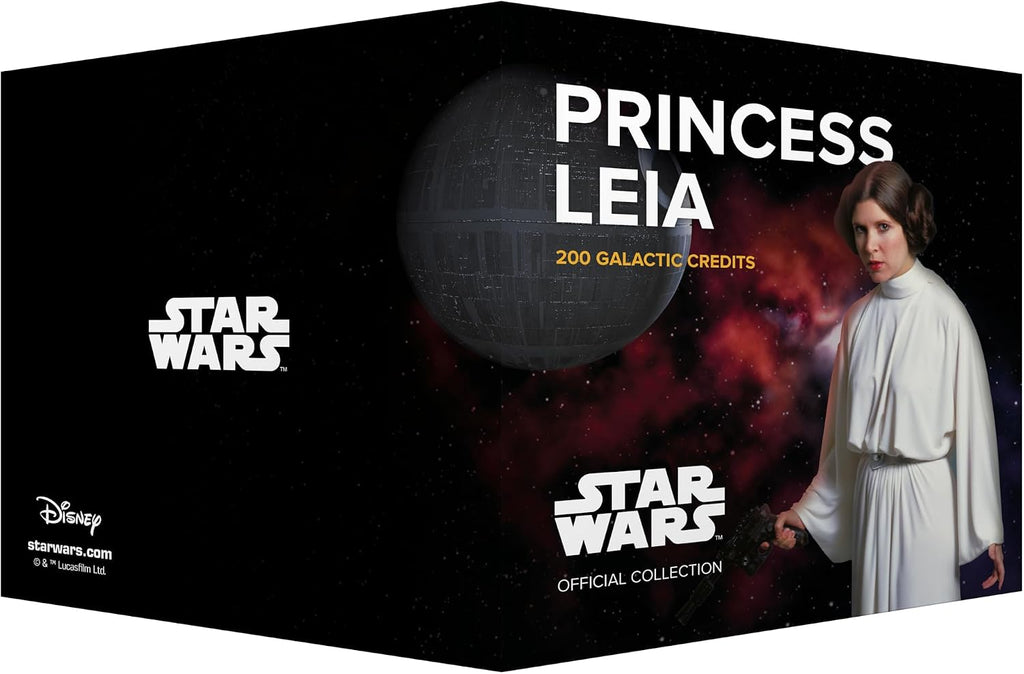 Star Wars Sammlerbanknote – Princess Leia Collectible Note – Limitierte Edition – mit goldenem Hologramm und UV-Effekten – Kein Spielzeug