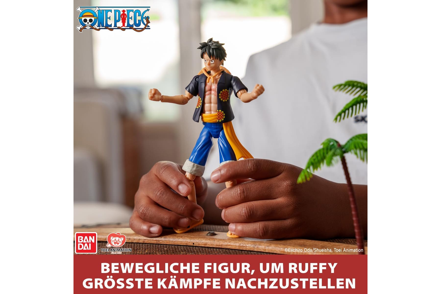 BANDAI – Anime Heroes – One Piece Figur – Lorenor Zorro 17 cm Three Sword Style – Offizielle Lizenz One Piece – Bewegliche Manga Figur Zorro 3 Schwerter – Spielzeug für Kinder ab 4 Jahren – 37052