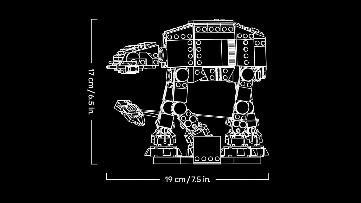 LEGO Star Wars 75440 AT-AT - Modellbau Set für Erwachsene - Mit Snowspeeder, Ständer & Namensschild - DIY Deko fürs Regal - Geschenk für Fans von Das Imperium schlägt zurück